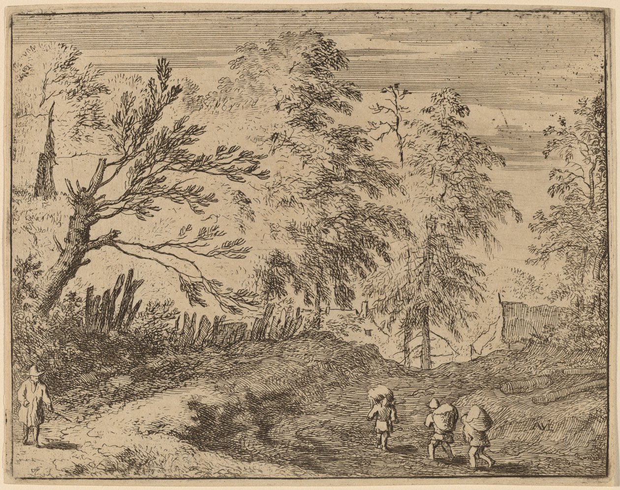 Tre bärare, troligen ca. 16451656. av Allart van Everdingen