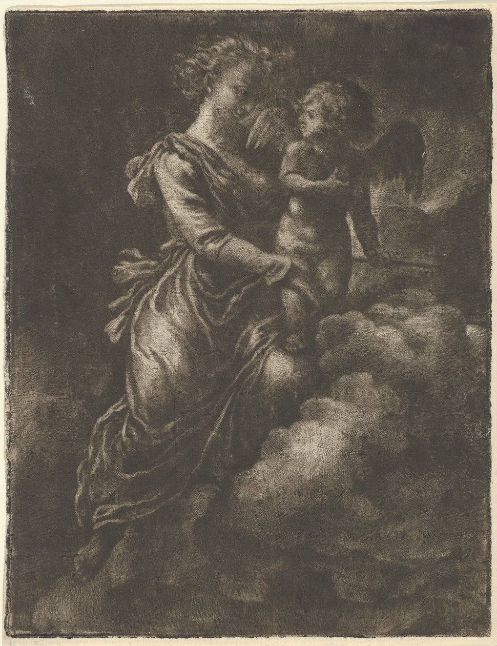 Venus och Amor, 1600-talet. av Allart van Everdingen