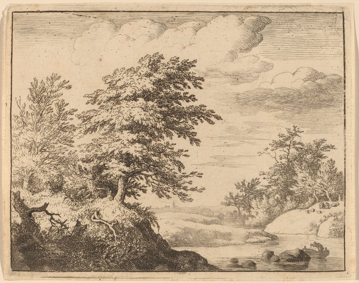 Winding River, förmodligen ca. 16451656. av Allart van Everdingen