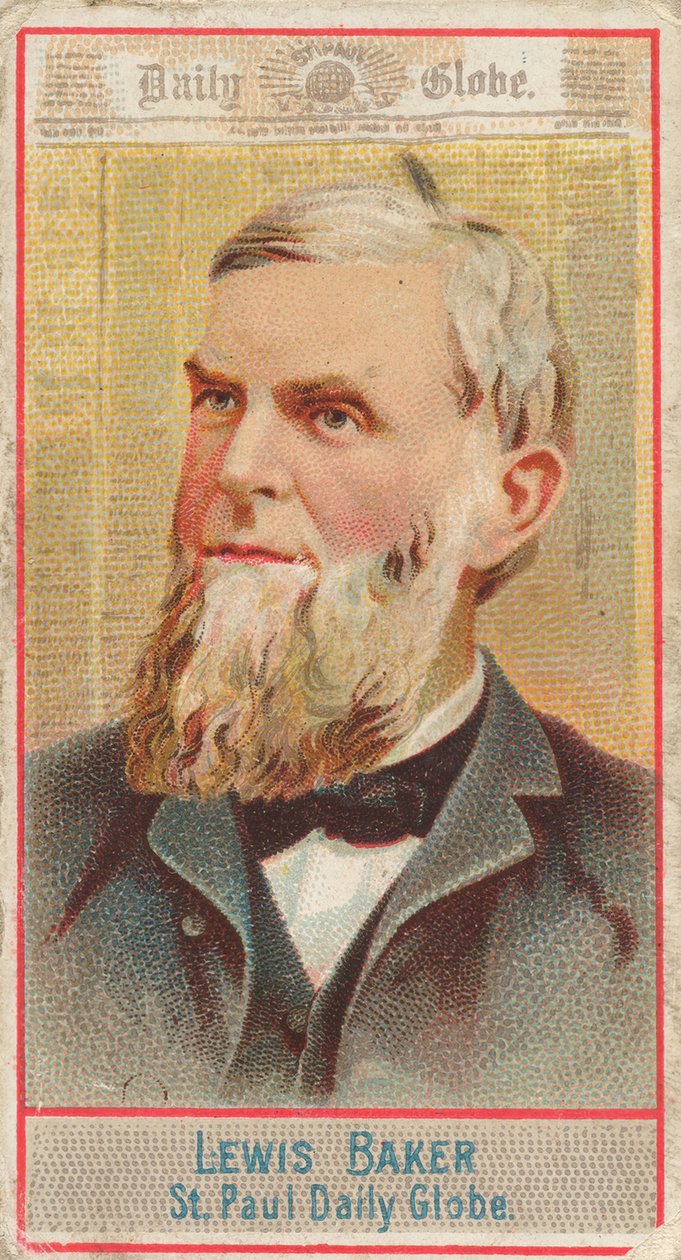 Lewis Baker, St. Paul Daily Globe, från American Editors-serien N1 för Allen & Ginte..., 1887. av Allen