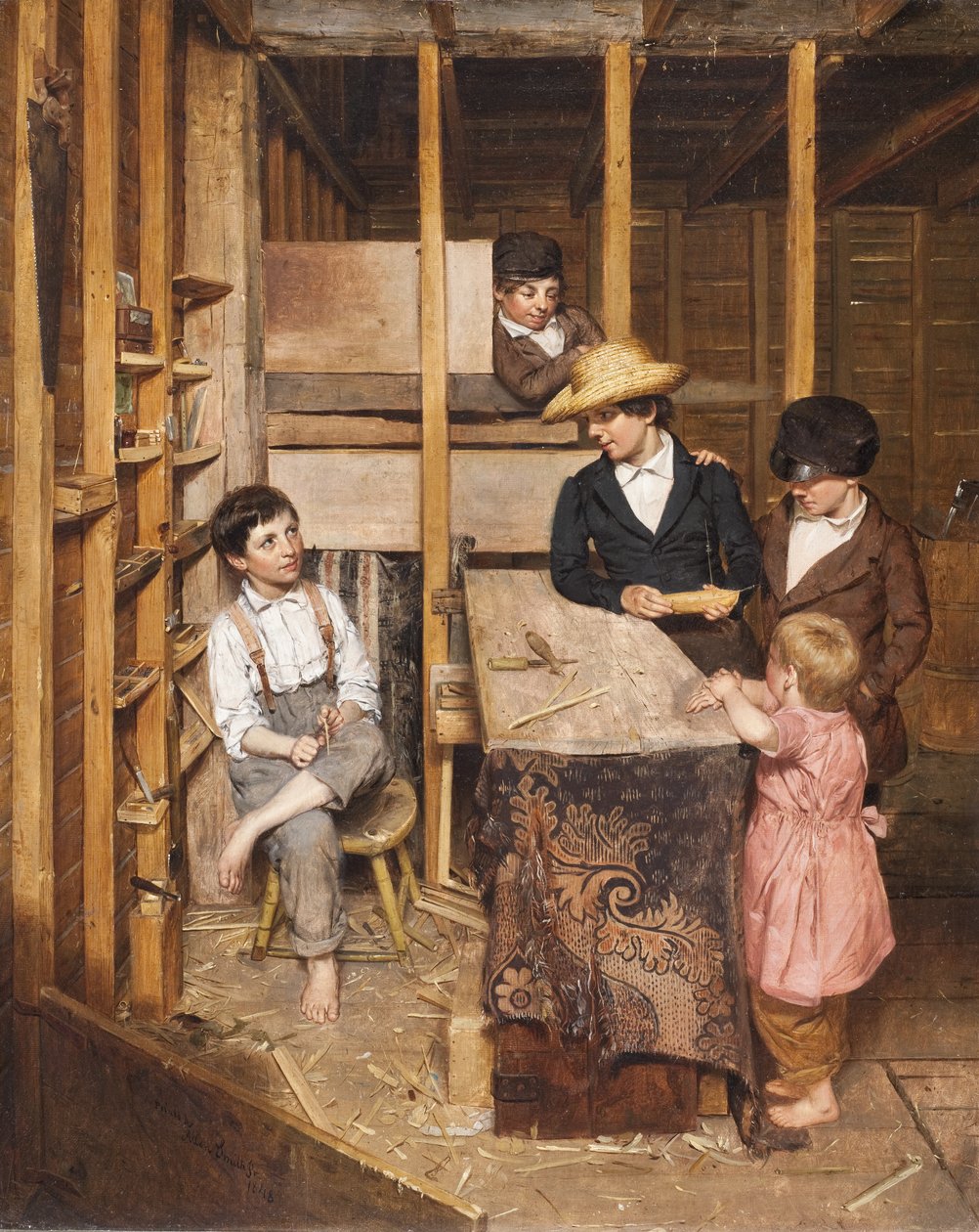Den unge mekanikern, 1848 av Allen Smith
