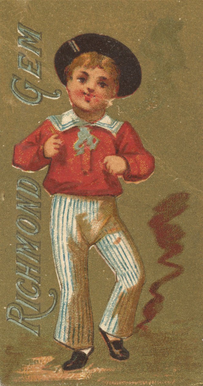 Från Girls and Children-serien N65 som marknadsför Richmond Gem Cigarettes for Allen &..., ca. 1886. av Allen and Ginter