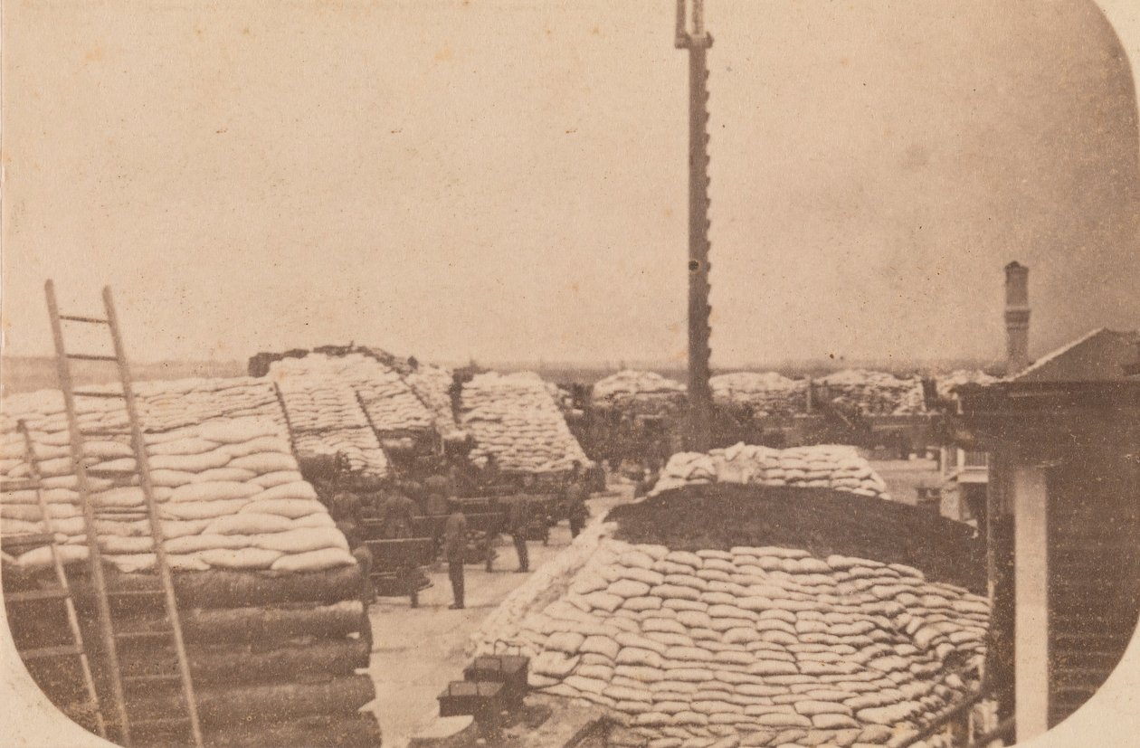 Evakueringen av Fort Sumter, april 1861, april 1861. av Alma A. Pelot.