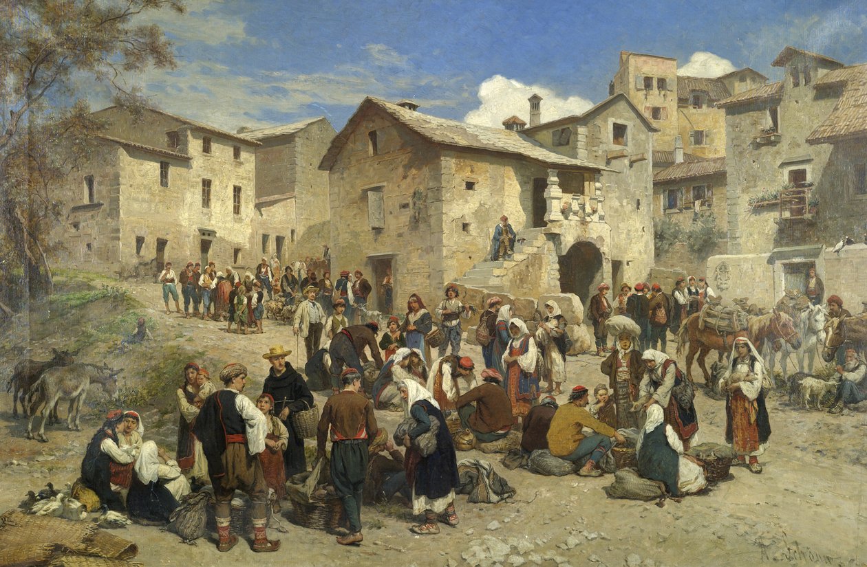 Markt in Sarajewo. av Alois Schonn