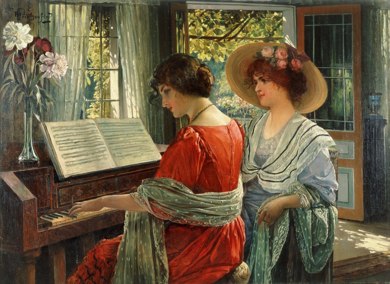 Vid pianot av Alois Heinrich Priechenfried