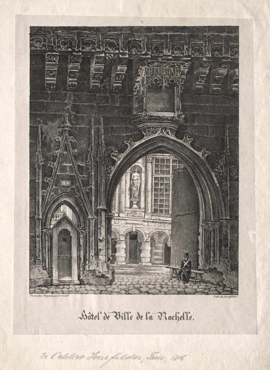 Stadshuset i La Rochelle, Frankrike av Alois Senefelder