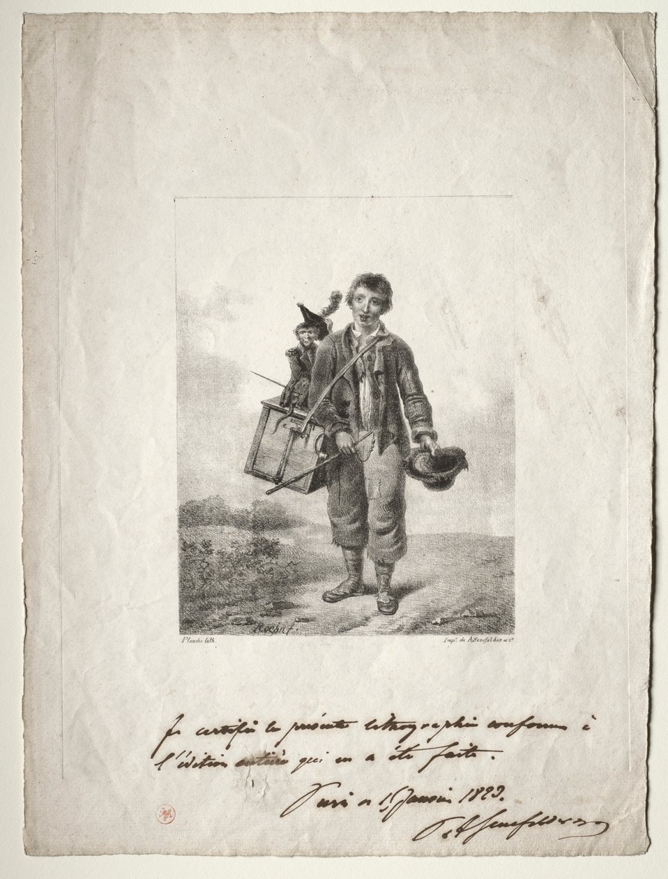 Orgelsliparpojke. av Alois Senefelder