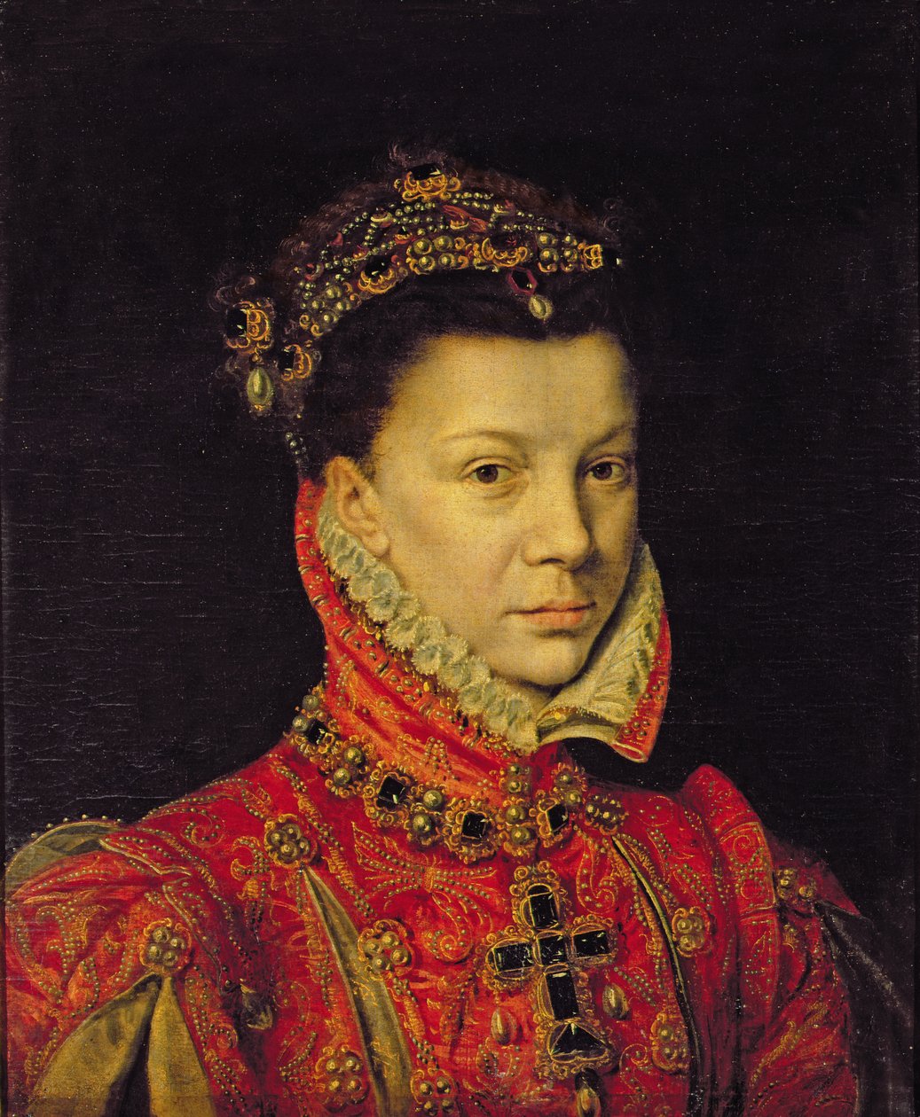 Elisabeth av Valois (1545-68) 1570 av Alonso Sánchez Coello
