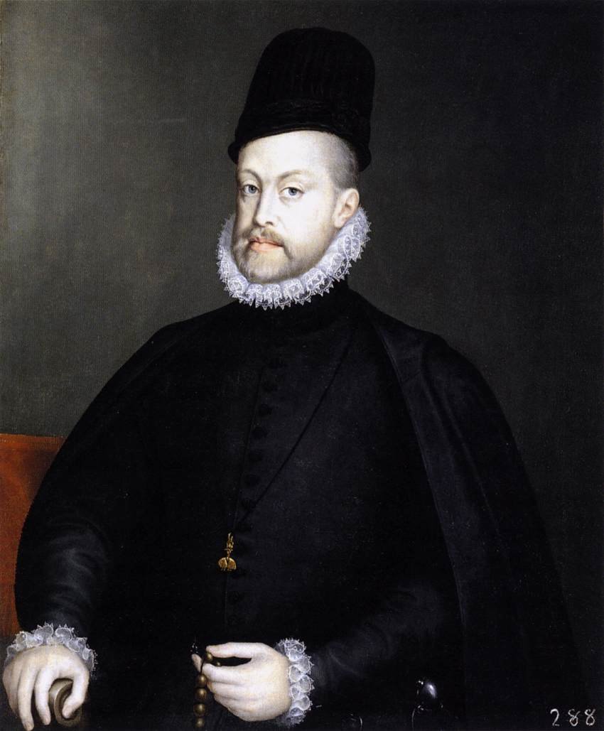 Philip II Holding a Rosary av Alonso Sánchez Coello