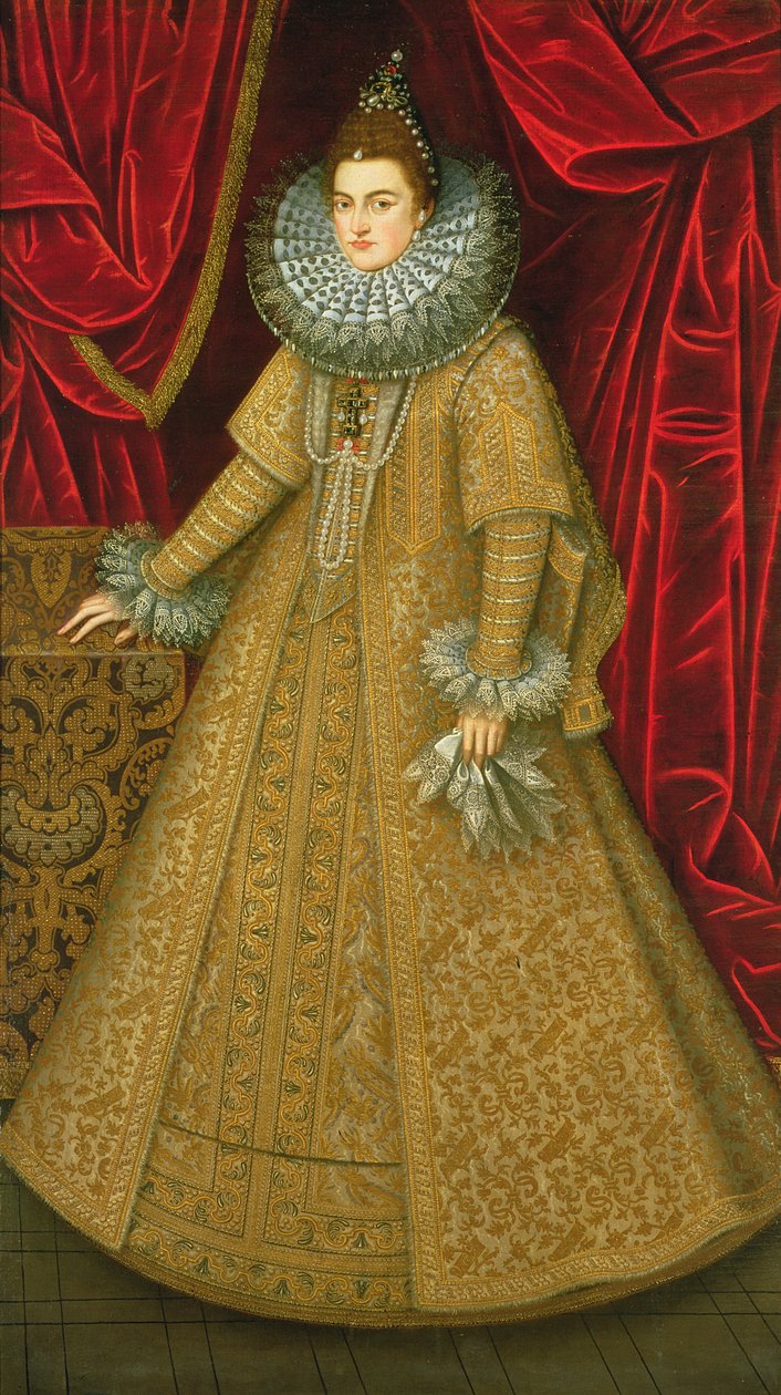 Porträtt av drottning Isabel Clara Eugenia av Alonso Sánchez Coello