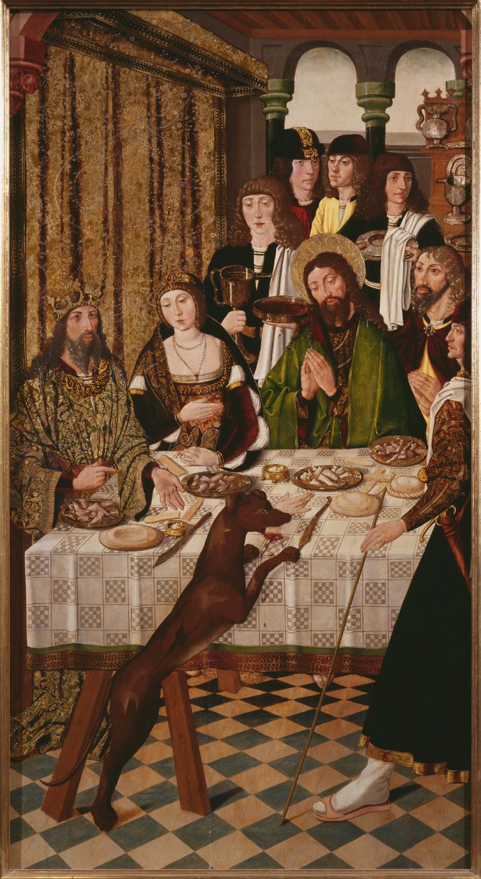 St Thomass liv i Indien, bröllopsfesten för kungens son av Andropolis (se även 346170, 346171) av Alonso de Sedano