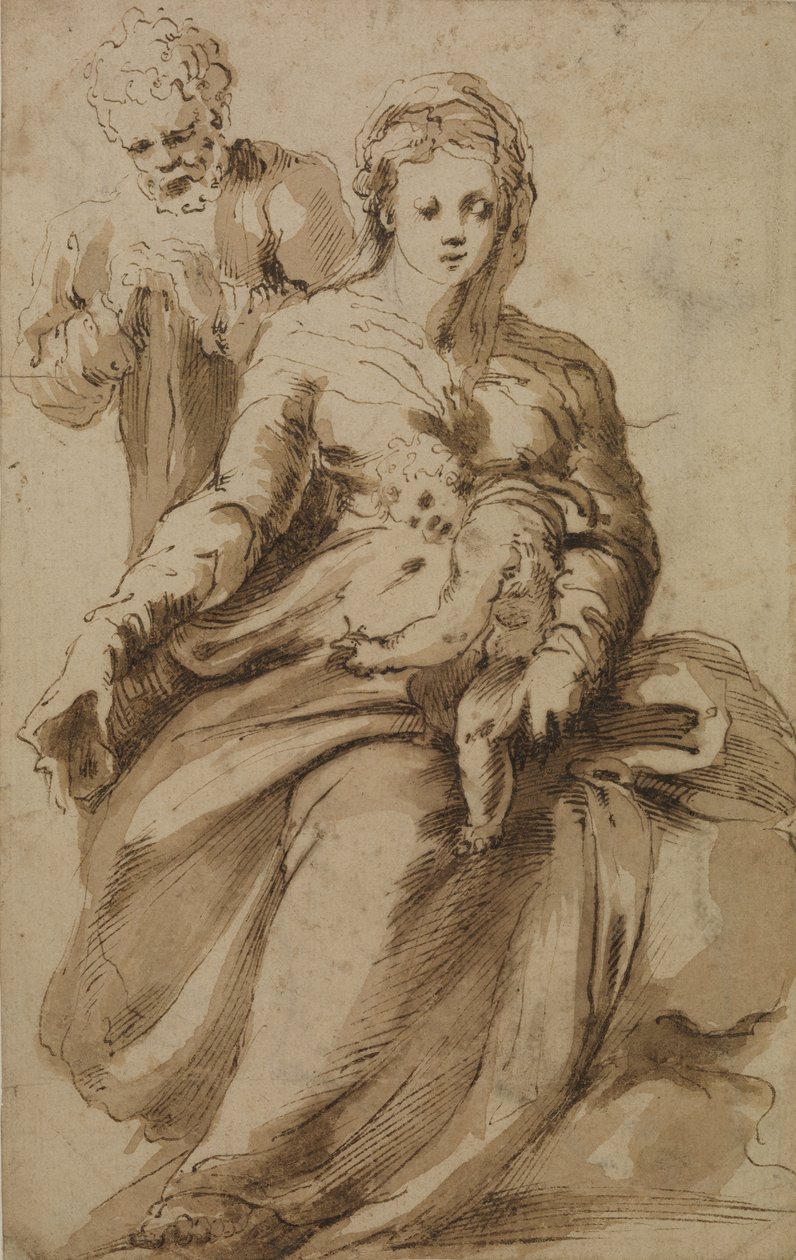 Helig familj, ca 1637 av Alonso Berruguete