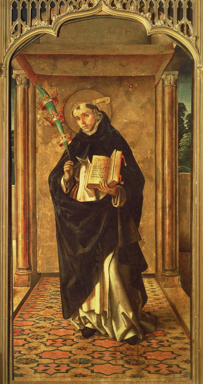 St. Peter Martyr (från St. Peter-altartavlan) av Alonso Berruguete