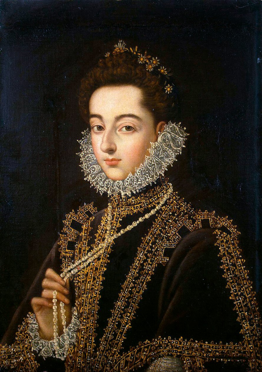 Porträtt av infantan Catherine Michelle av Spanien