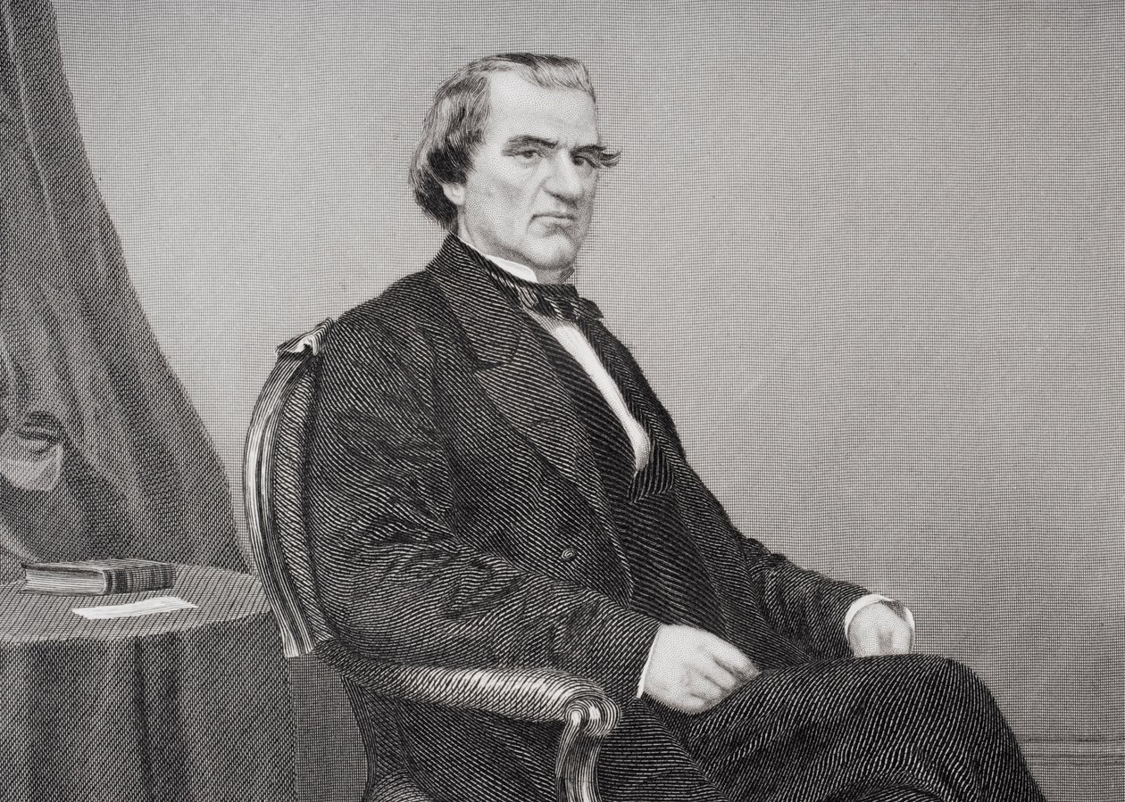 Andrew Johnson (1808-75) swed av Alonzo Chappel