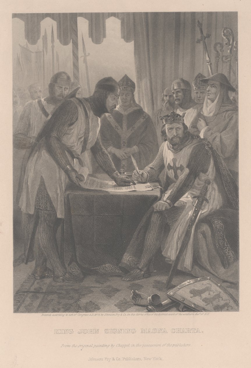 John, kung av England, 1870 av Alonzo Chappel