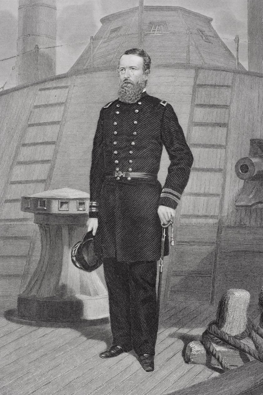Porträtt av amiral David Dixon Porter (1813-91) av Alonzo Chappel