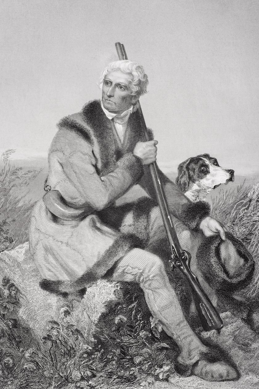 Porträtt av Daniel Boone (1734-1820) av Alonzo Chappel