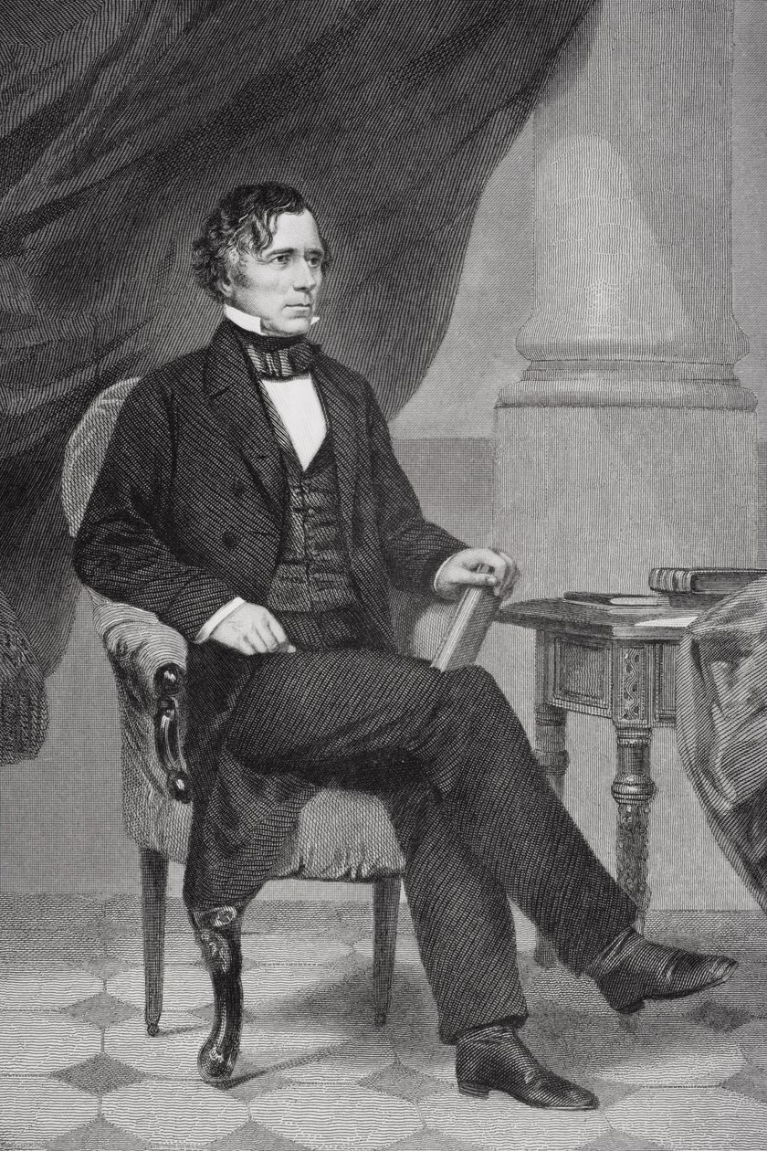 Porträtt av Franklin Pierce (1804-69) av Alonzo Chappel