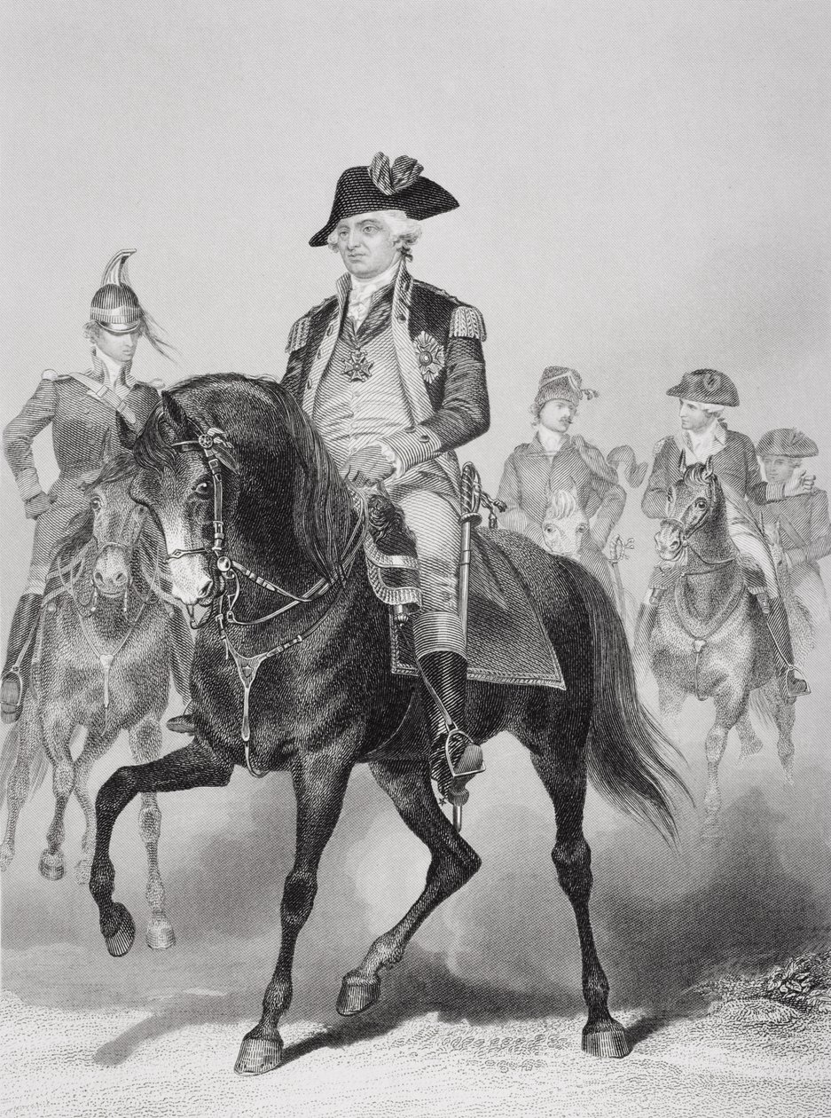 Porträtt av Fredrik William (1730-94) baron von Steuben av Alonzo Chappel