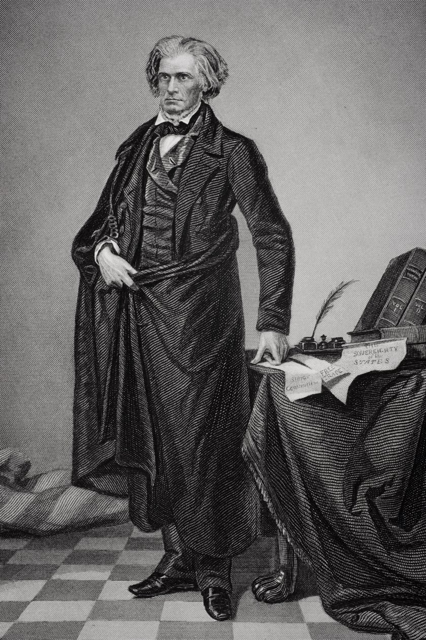 Porträtt av John Caldwell Calhoun (1782-1850) av Alonzo Chappel