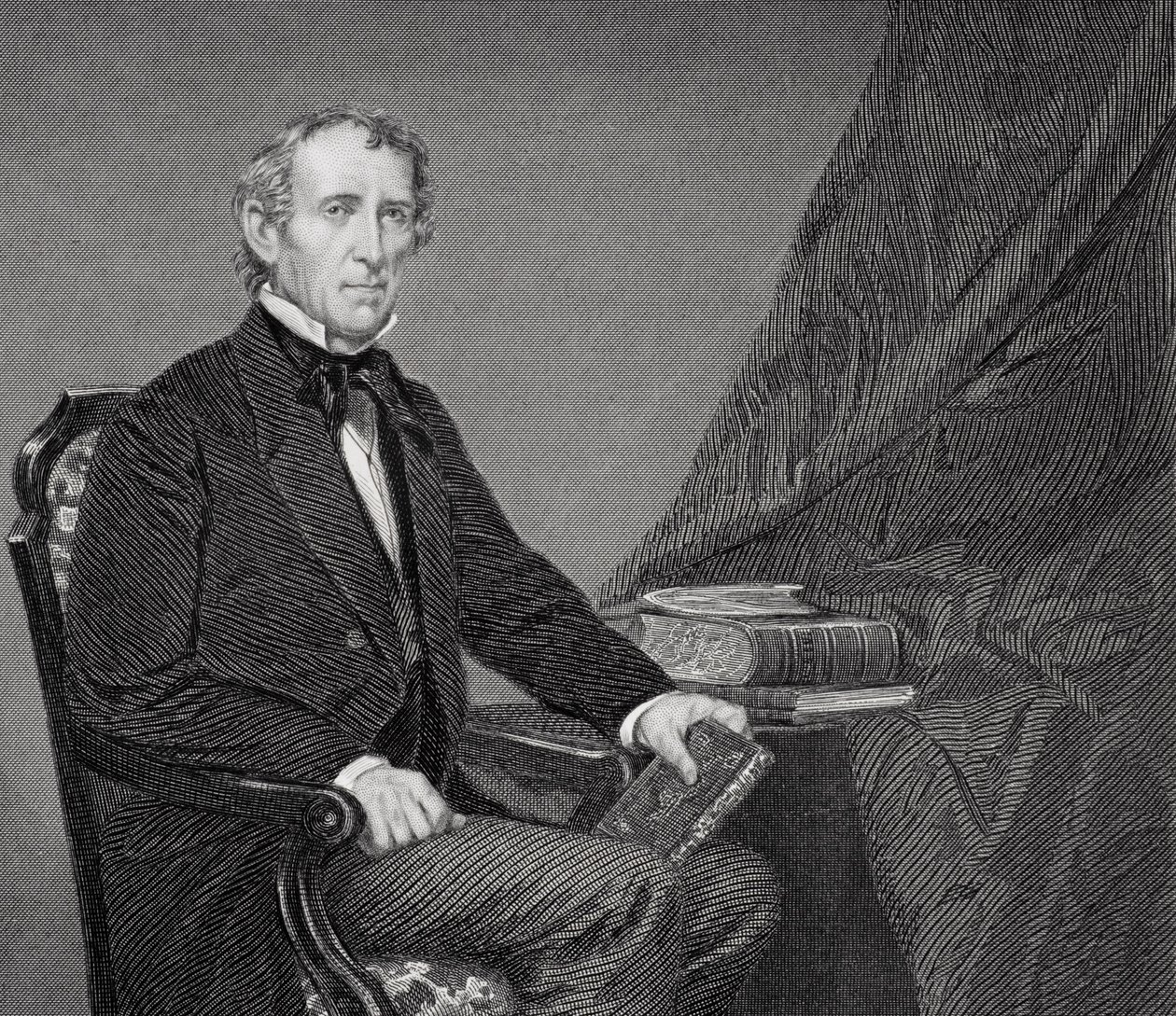 Porträtt av John Tyler (1790-1862) (detalj av 254657) av Alonzo Chappel