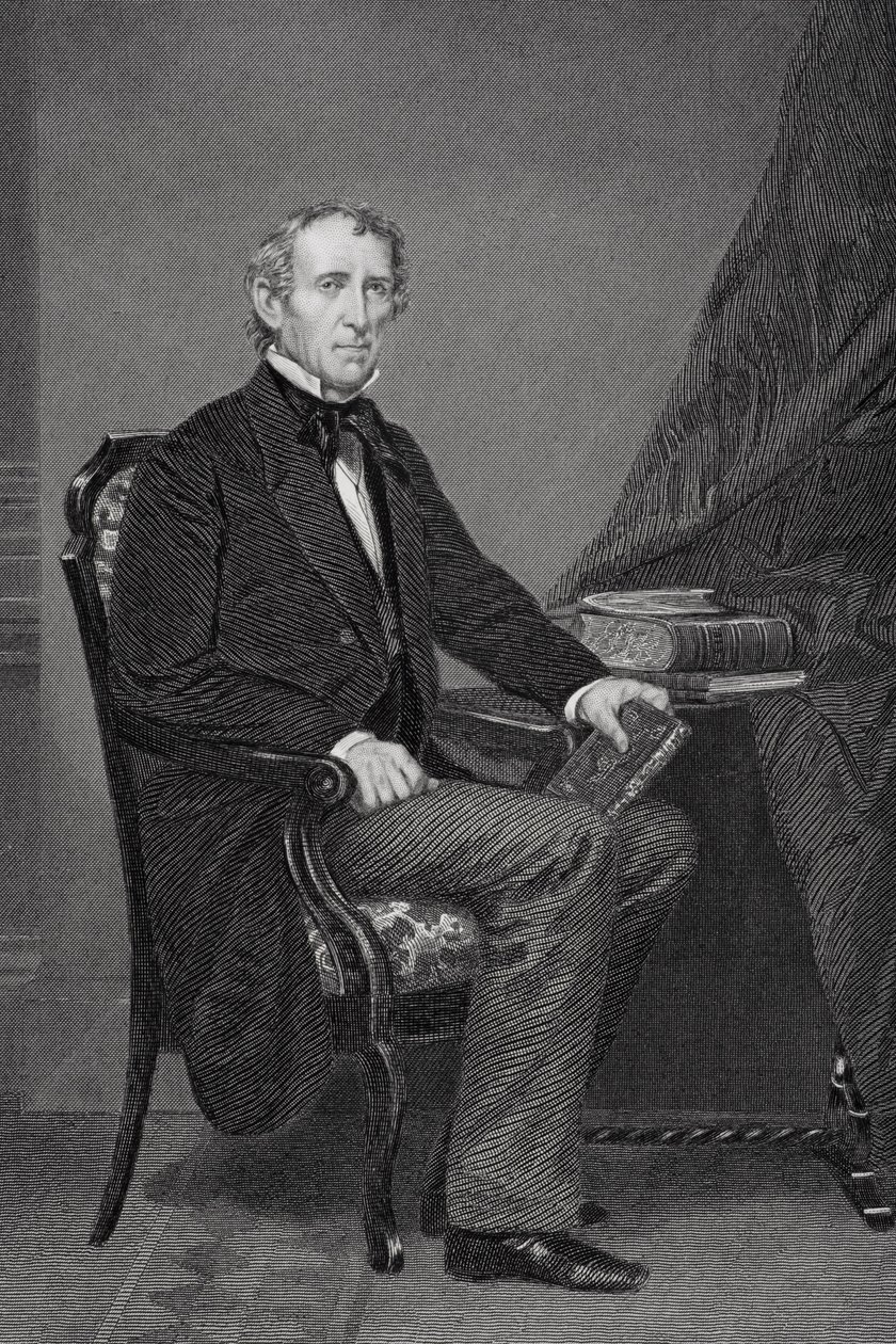 Porträtt av John Tyler (1790-1862) (se 254658 för detaljer) av Alonzo Chappel