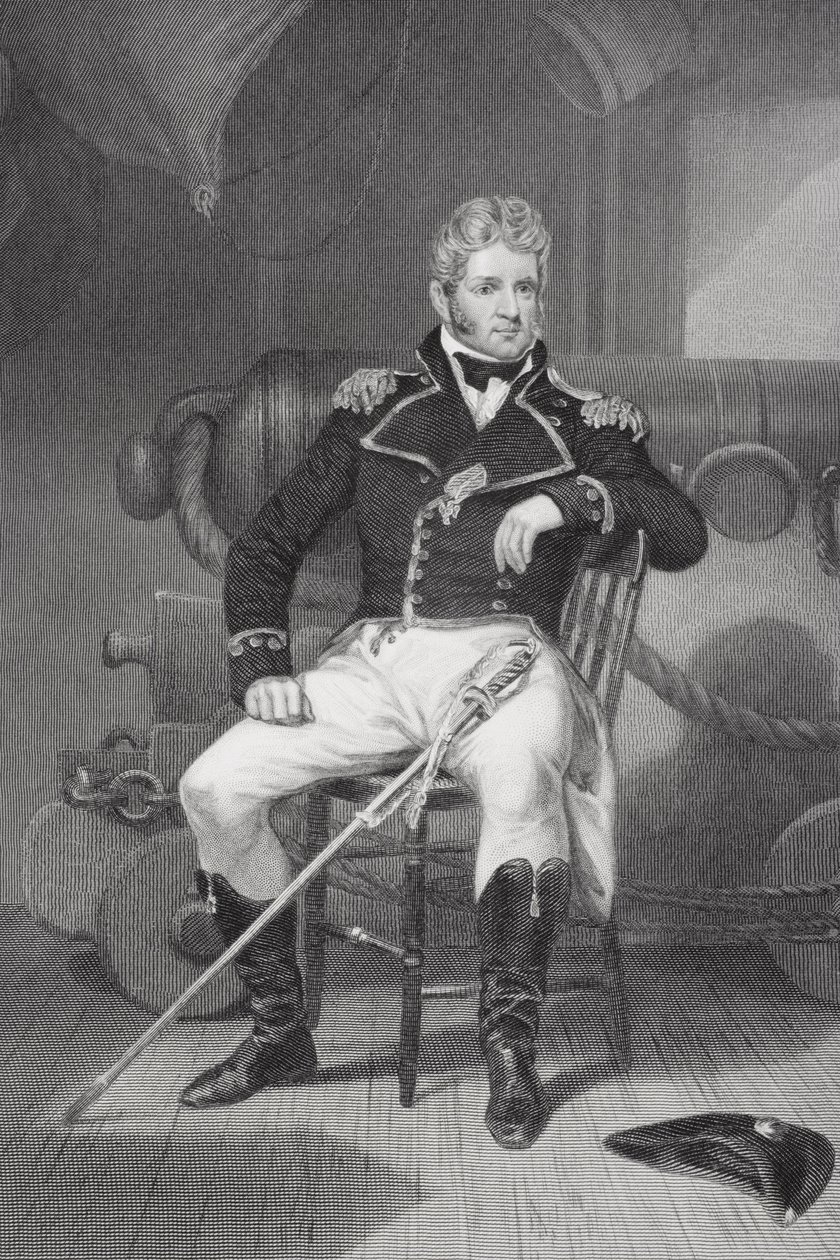 Porträtt av Thomas Macdonough (1783-1825) av Alonzo Chappel