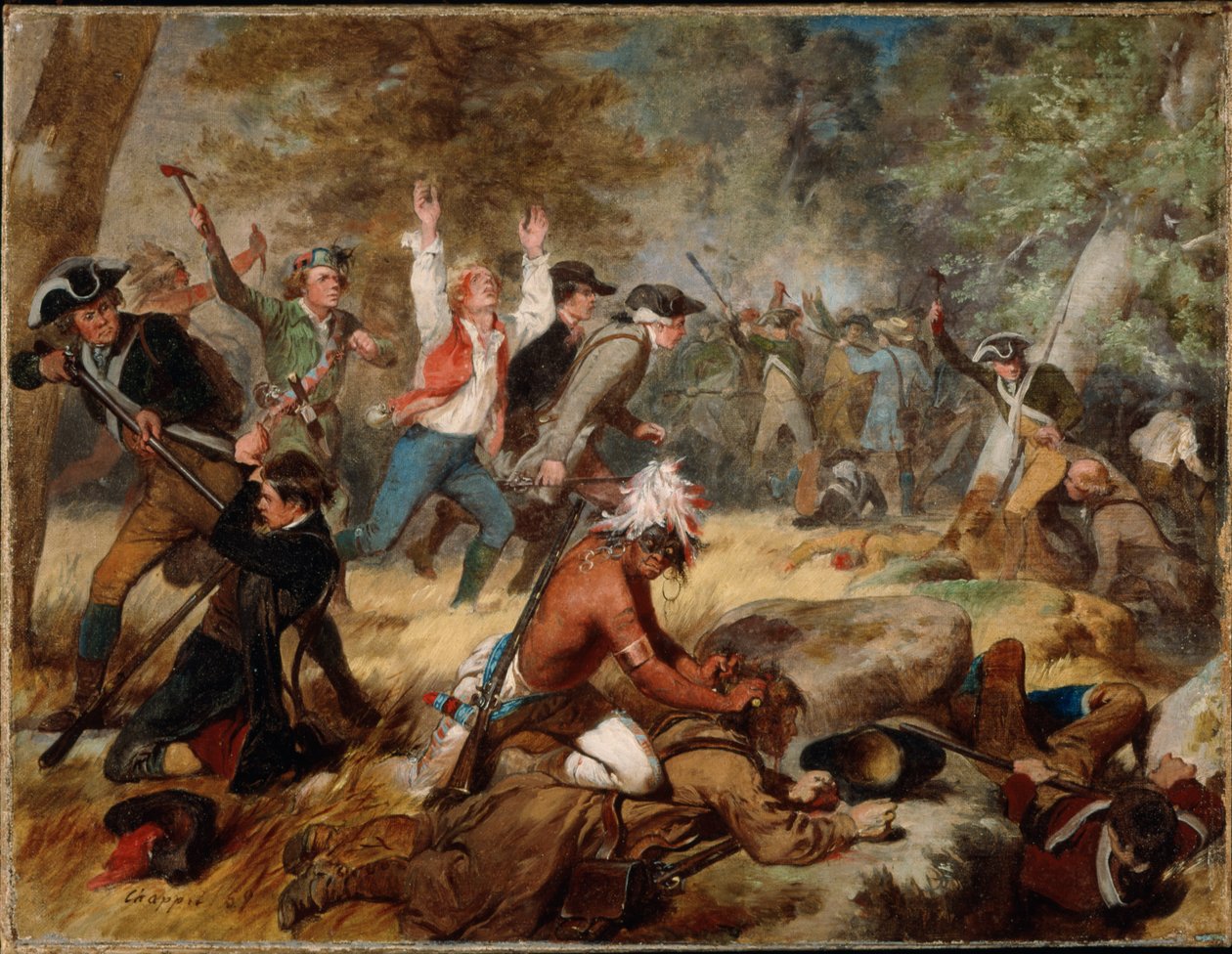 Massakern i Wyoming (Pennsylvania), 3 juli till 4 juli 1778, 1859 av Alonzo Chappel