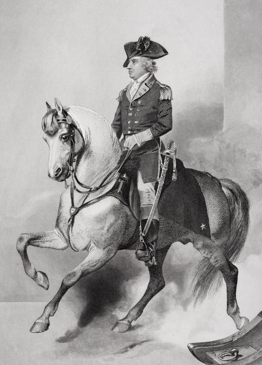 Porträtt av Horatio Gates (1728-1806) (litho) av Alonzo Chappel