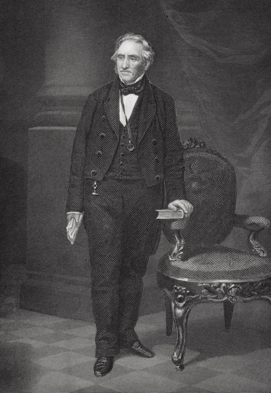 Portræt af Thomas Hart Benton (1782-1858) swed av Alonzo Chappel