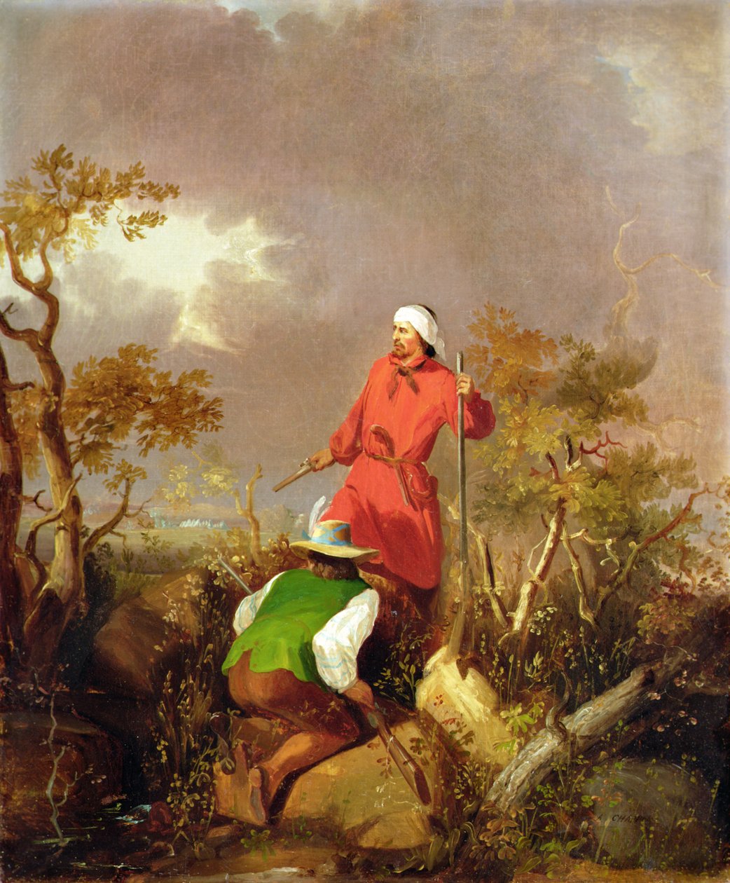 The Frontiersmen (olja på duk) av Alonzo Chappel