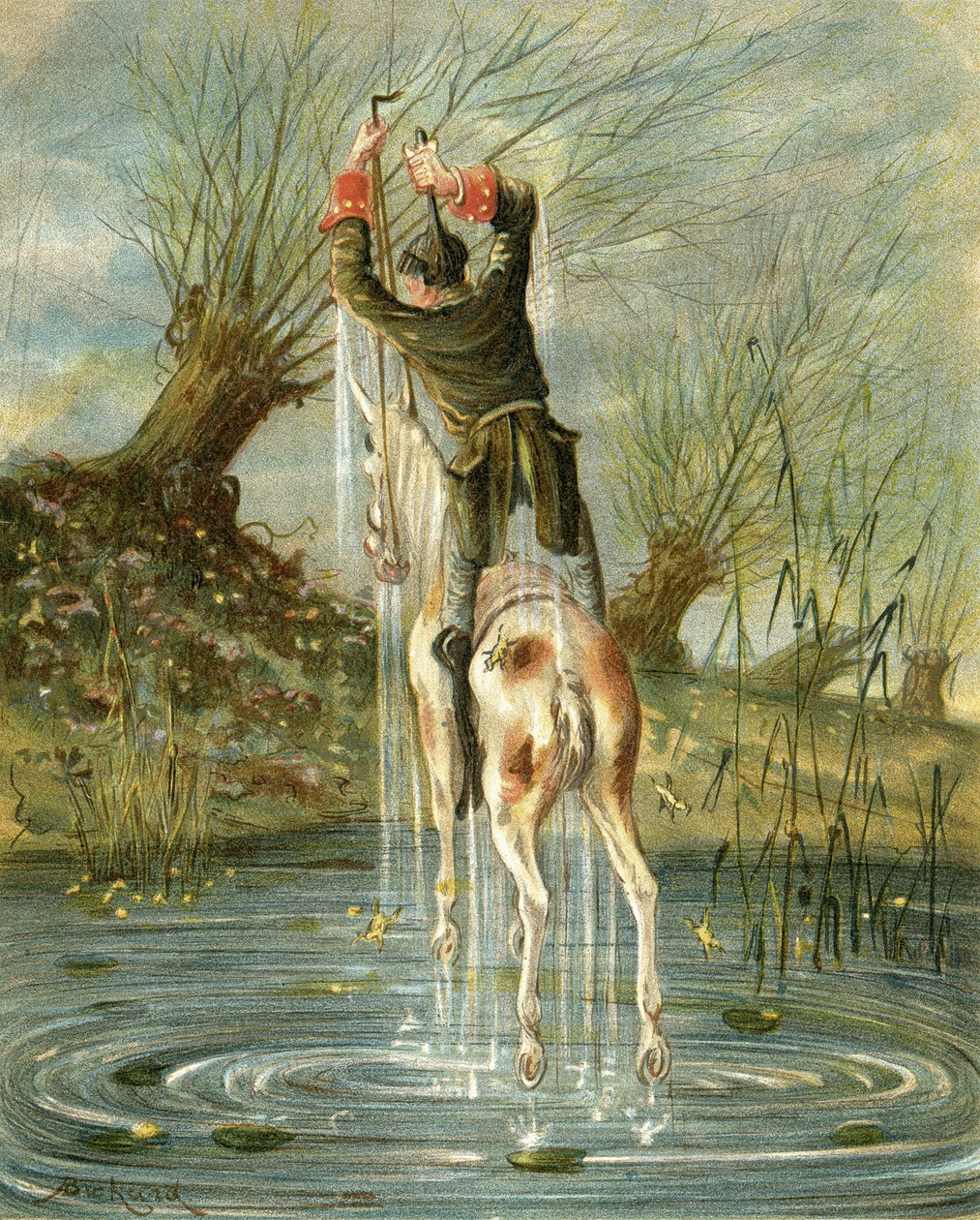 Baron Munchausens anmärkningsvärda språng, från 