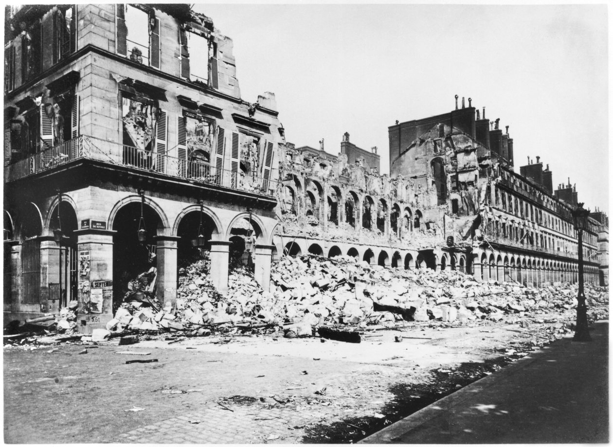 Pariskommunen, Rue de Rivoli, 1871 av Alphonse Liebert