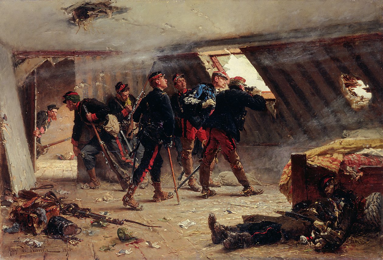 Avsnitt från det fransk-preussiska kriget, 1875 av Alphonse Marie de Neuville