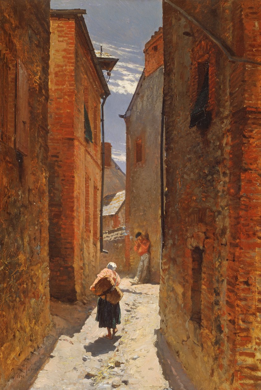 Gata i Gamla stan, 1873 av Alphonse Marie de Neuville