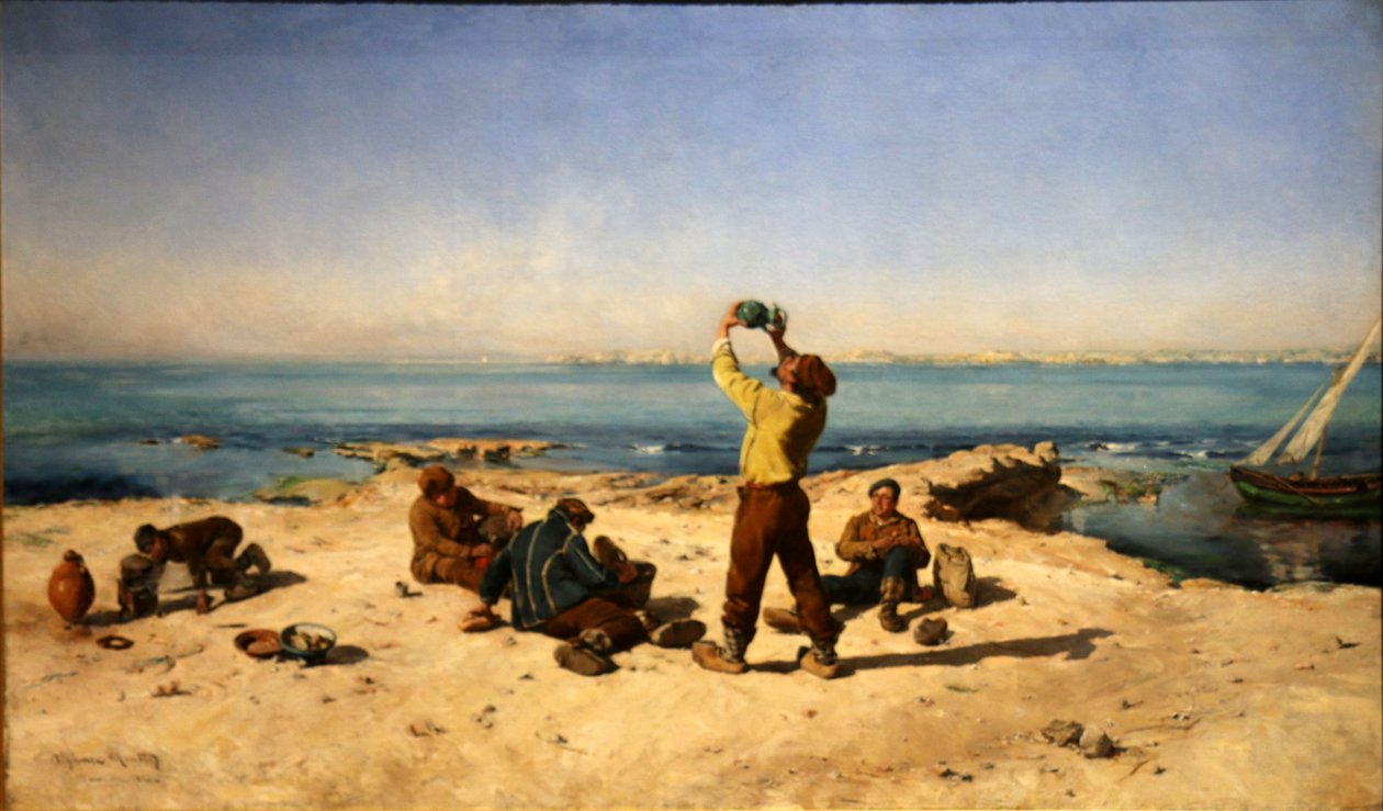 Fishermens lunch av Alphonse Moutte