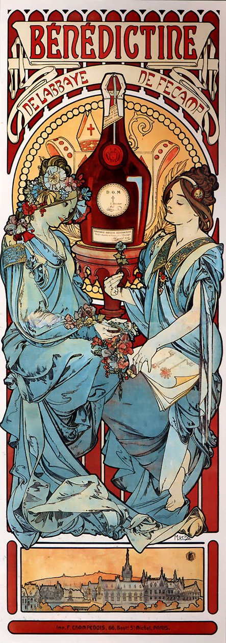  Benedictinen av Alphonse Mucha