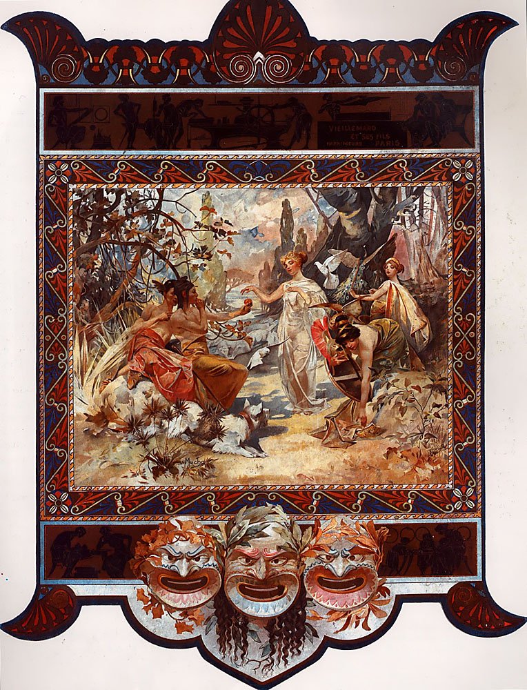  The Judgement of Parisn av Alphonse Mucha