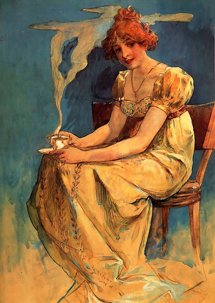  Untitledn av Alphonse Mucha