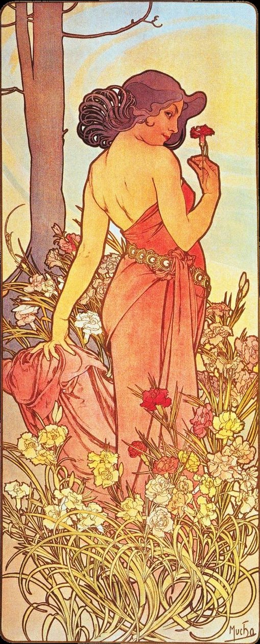 Carnation av Alphonse Mucha