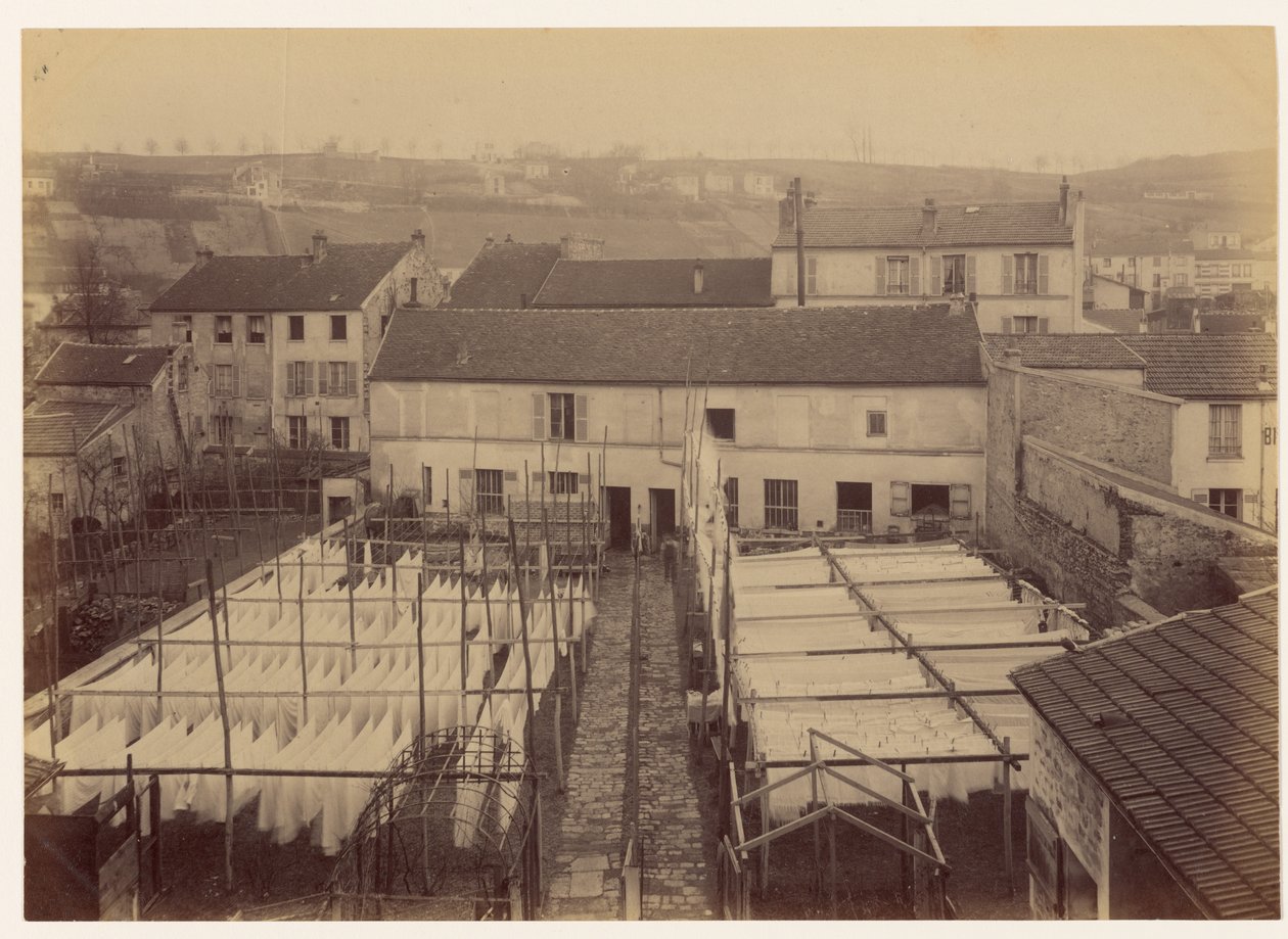 Mordet på änkan Templier i Arcueil ... Utsikt över huset av Alphonse Bertillon