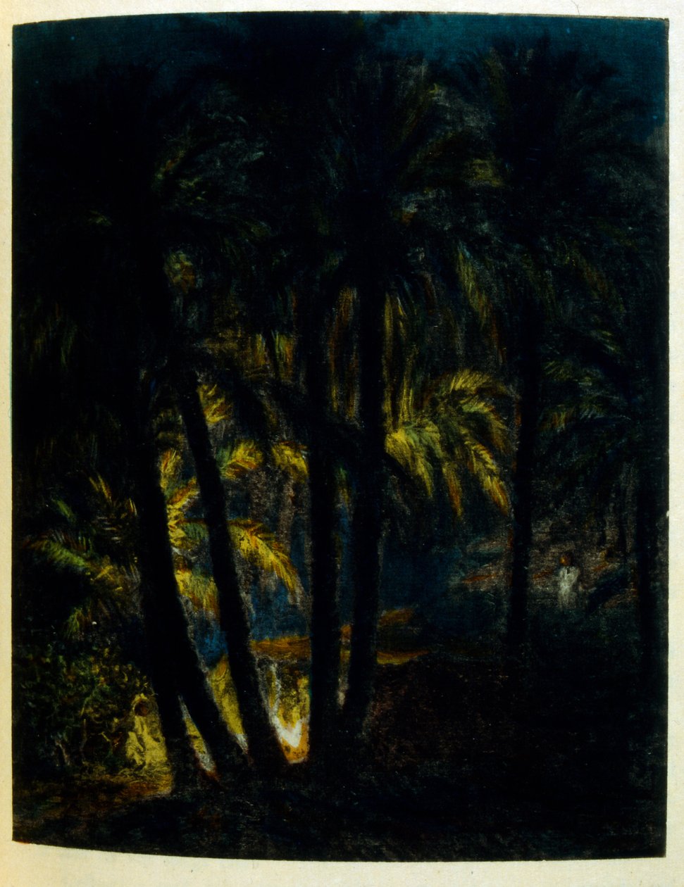 Illustration av Dinet från "Mirages" Scener av det arabiska livet. 1906. Mirages, Scénes De La Vie Arab illustrerades av Etienne Dinet med kommentarer av Silman Ben Ibrahim Bamer. Nasreddine Dinet föddes som Alphonse-Étienne Dinet; (1861-1929) var en frans av Alphonse Etienne Dinet
