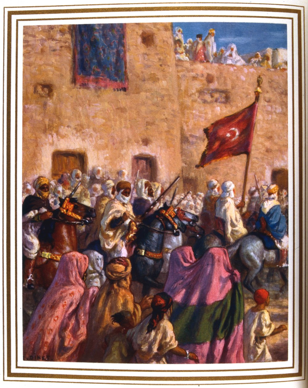 Avresa till Jihad eller det heliga kriget, 1918 av Alphonse Etienne Dinet