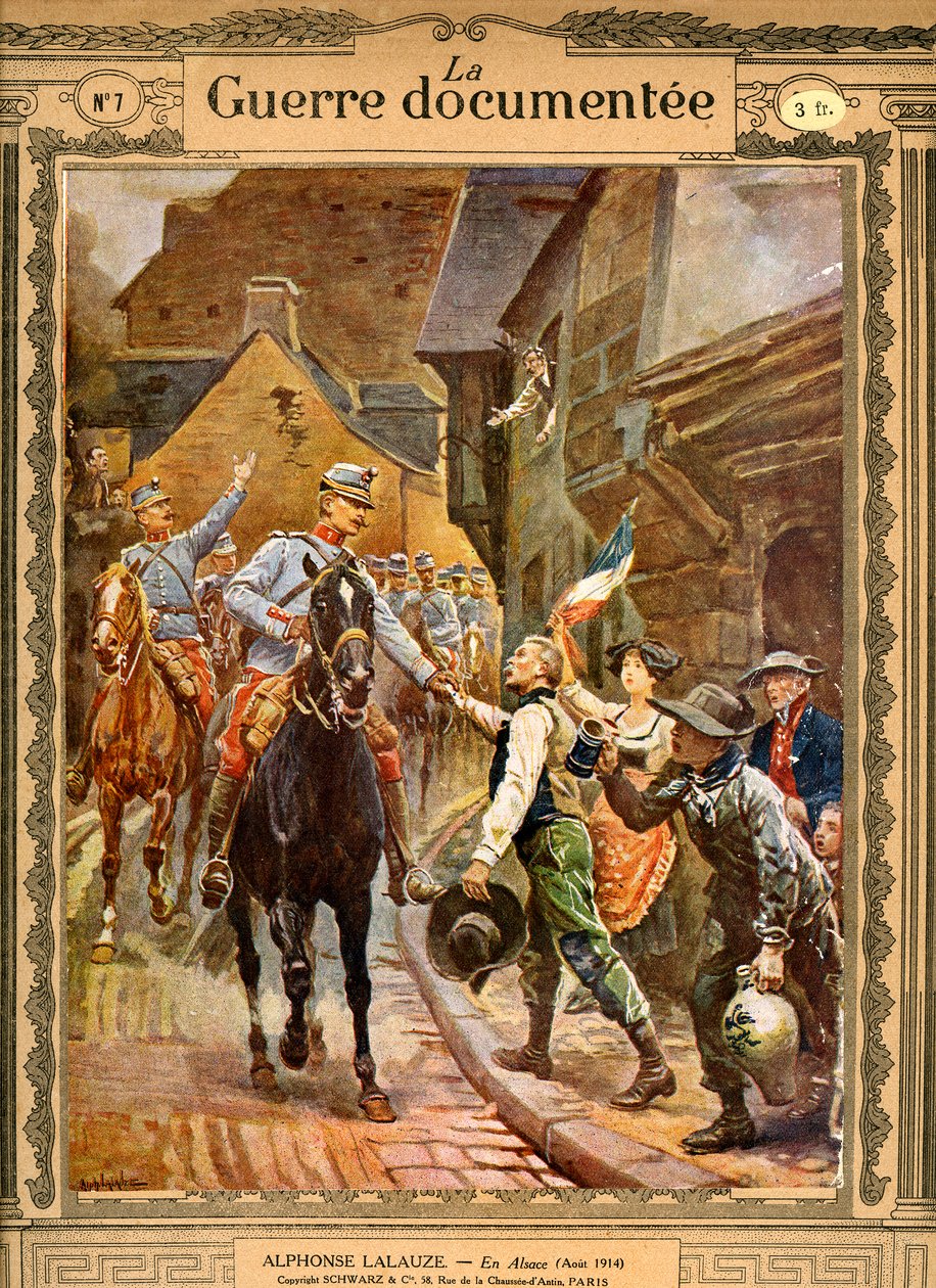 "I Alsace". 1914-1916 (gravyr) av Alphonse Lalauze