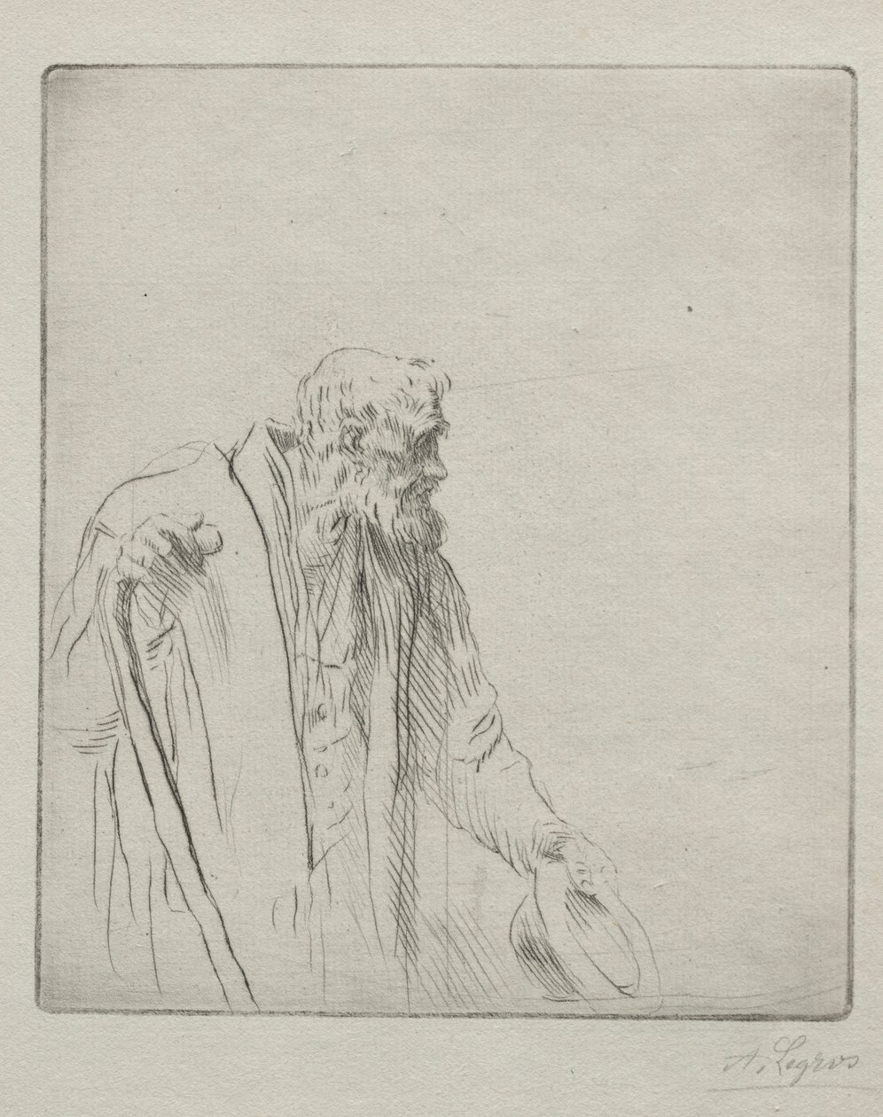 En tiggare. av Alphonse Legros