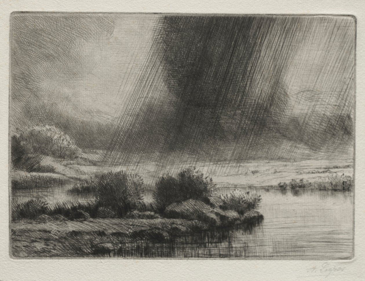 En storm av Alphonse Legros