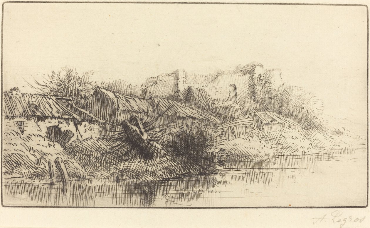 Övergiven by av Alphonse Legros