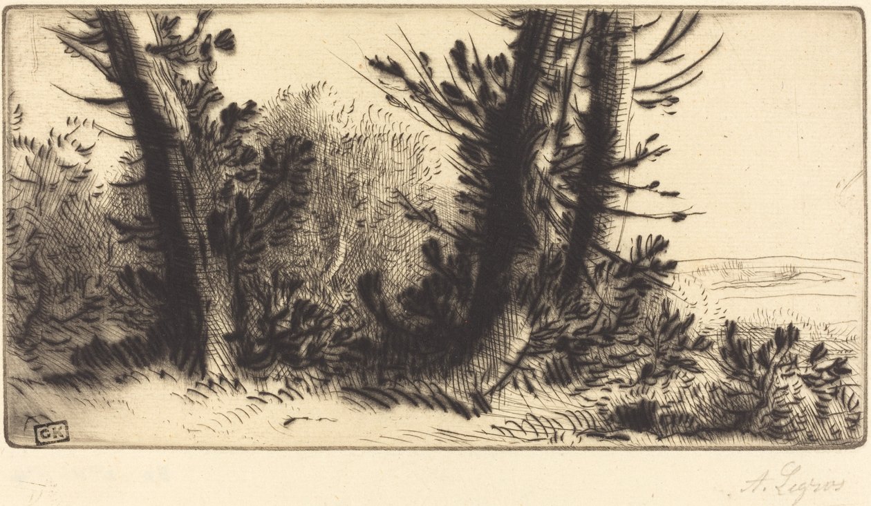 Across Country (A travers champ) av Alphonse Legros