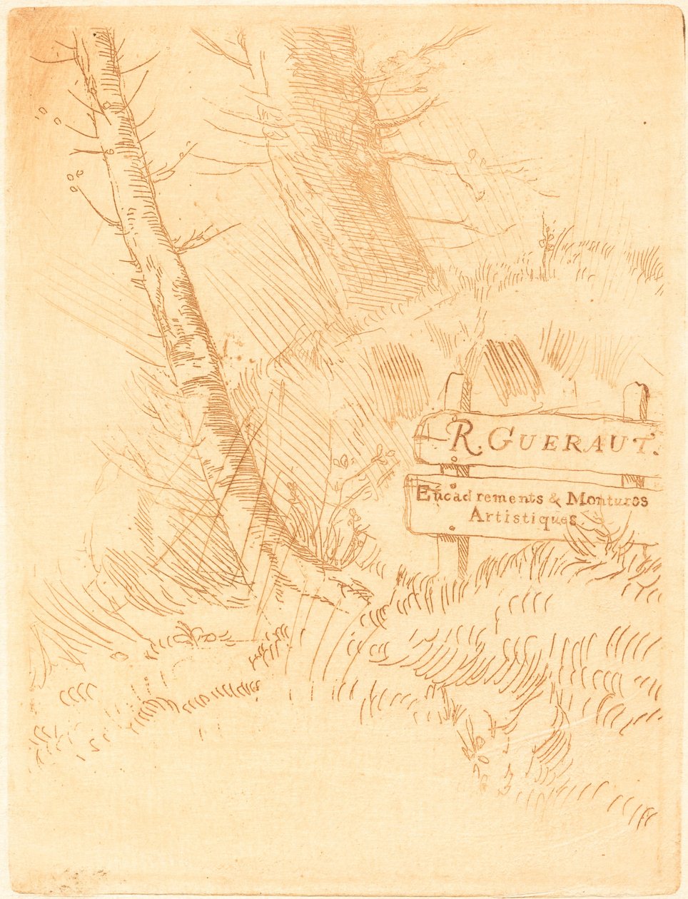 Adress till R. Gueraut Adresse de M.R. Geraut. av Alphonse Legros